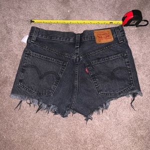 Black Levi 501 Shorts